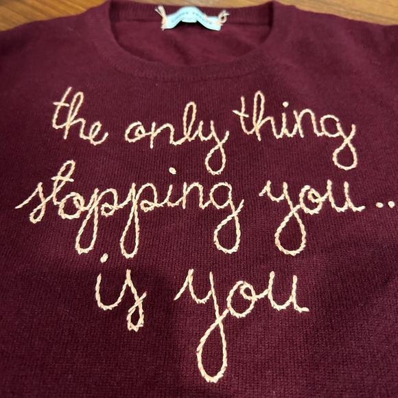 Lingua Franca Cashmere Sweater - Picture 2 of 4